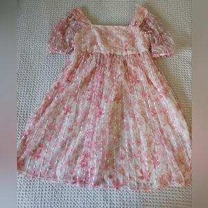 Wonder Nation Pink Floral Kids Dress